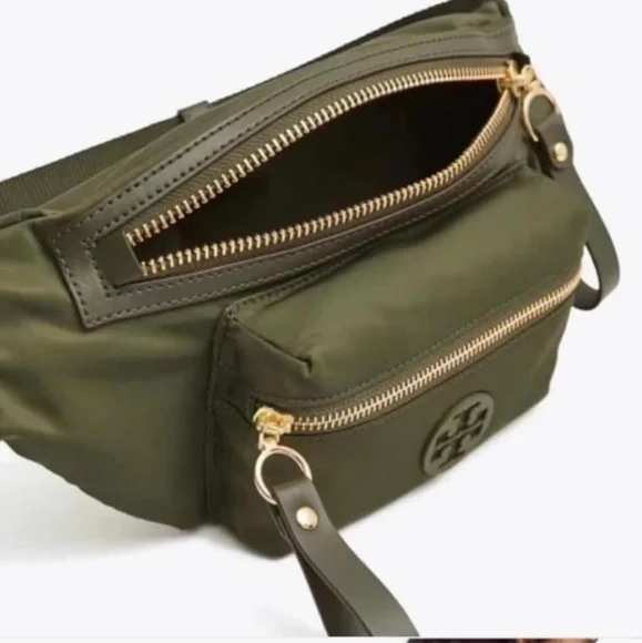 Tory Burch Olive Green Belt Bag Nylon Bum Bag - Picture 6 of 11